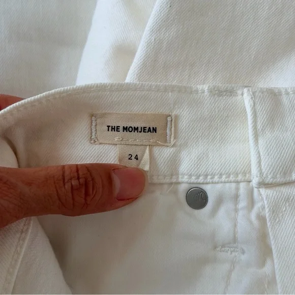 Madewell Women's Straight Leg Cream Jeans “The Mom Jean” - Picture 8 of 11